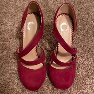 Red Pumps, Journee Zeera Pump, size 7